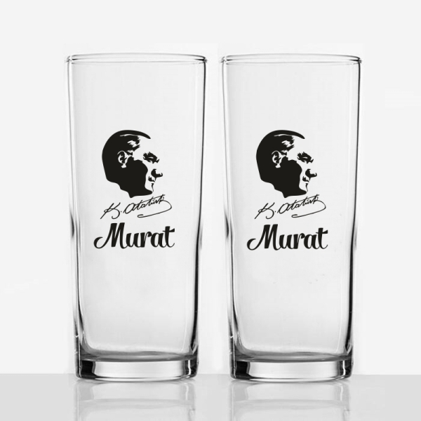 Atatürk Resimli Rakı Bardağı