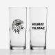 Kartal Başı Figürlü İsimli Rakı Bardağı